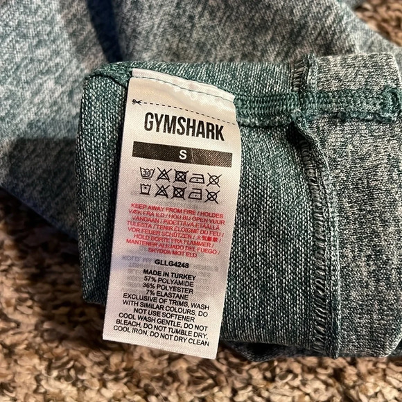 Gymshark Women’s S Flex Leggings Dark Green Marl - Picture 5 of 6